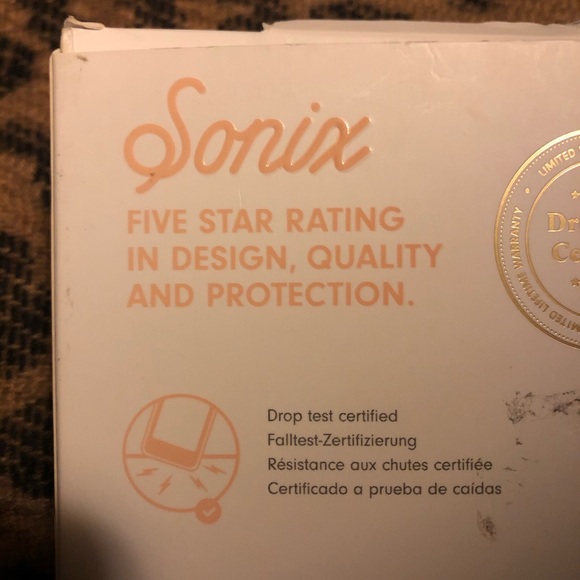 Sonix iPhone X Leather embroidered case NEW - Picture 3 of 3